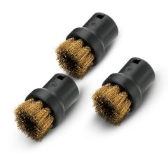 Jeu de brosses rondes avec filetage laiton